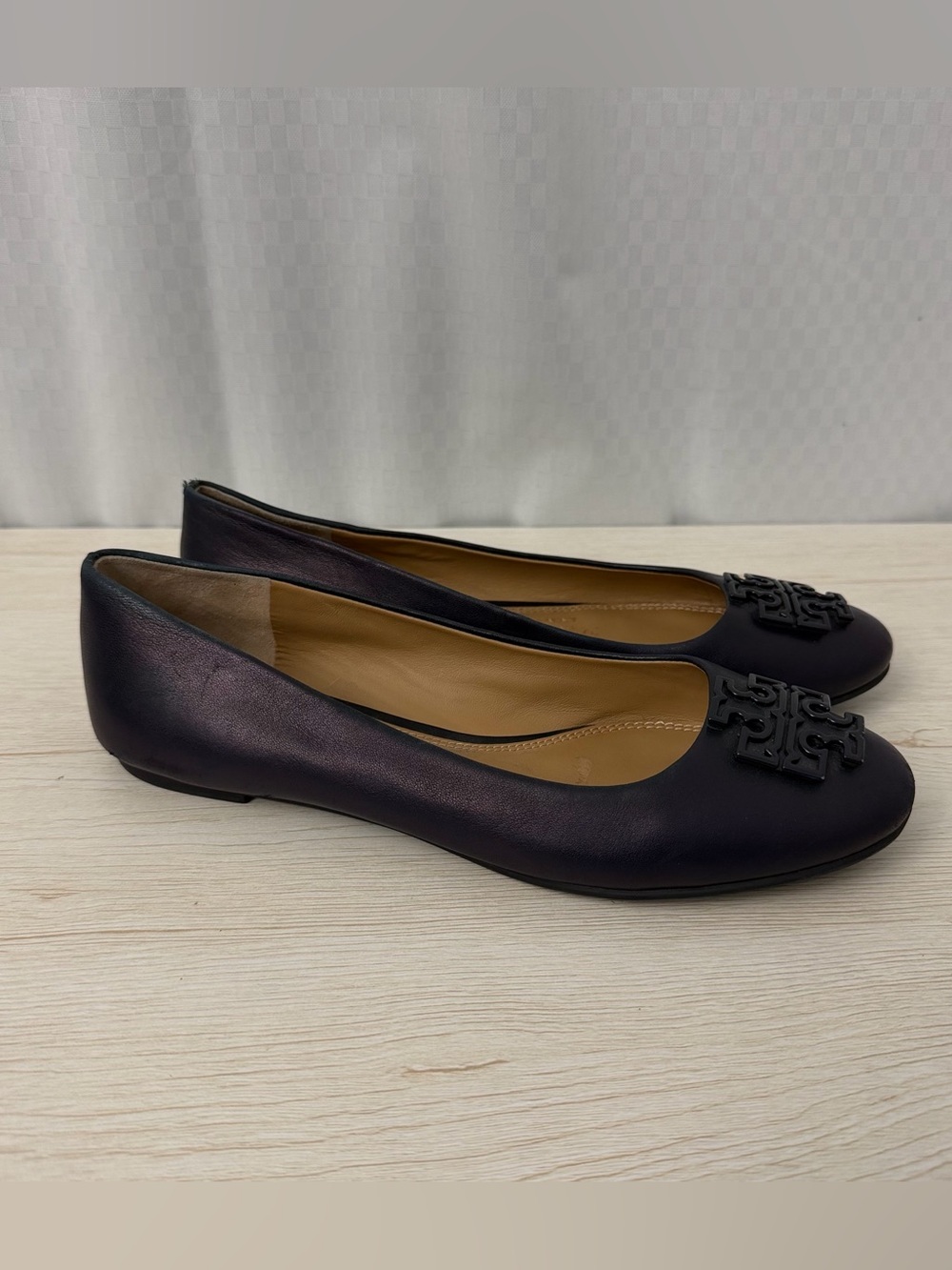 Tory Burch Royal Powder Ballet Flats Women’s Size 8 M Navy Blue